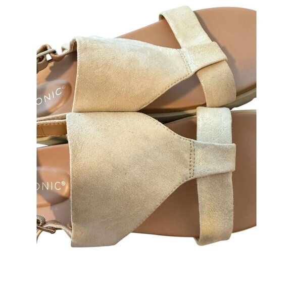 Vionic Womens Platform Sandals Alondra Lug Metallic comfort sandals size 11 - Picture 3 of 9